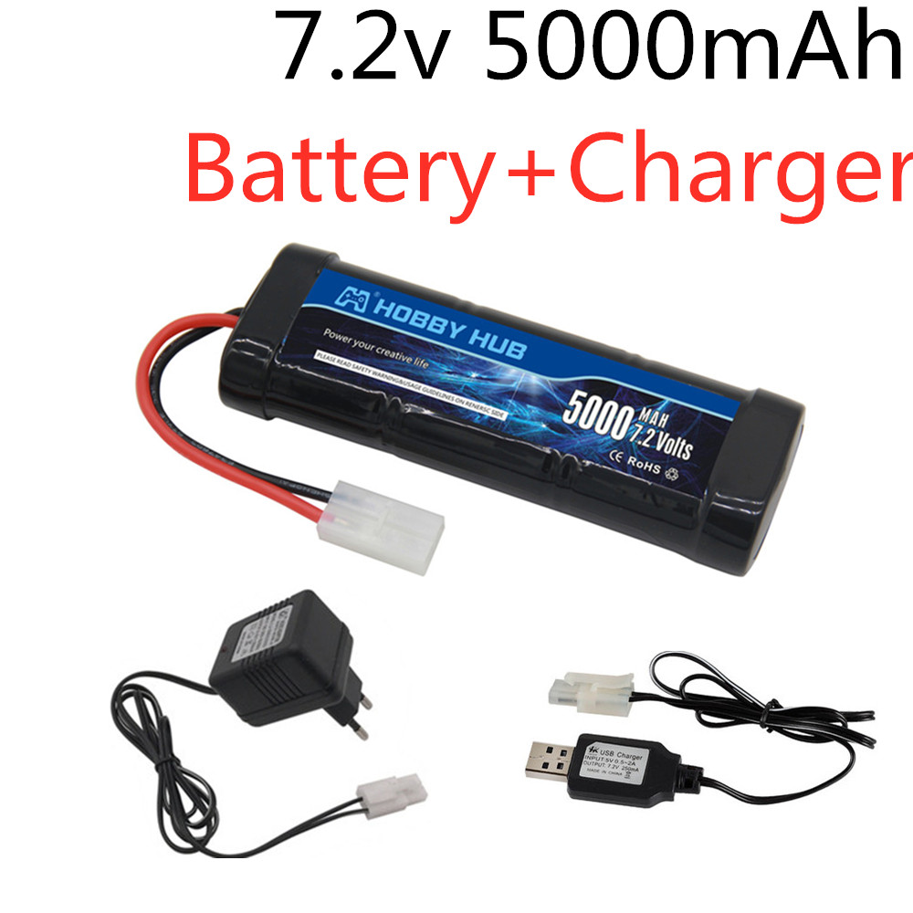 Rc And Hobby - 7.2V 5000mAh Ni-MH Battery Pack with