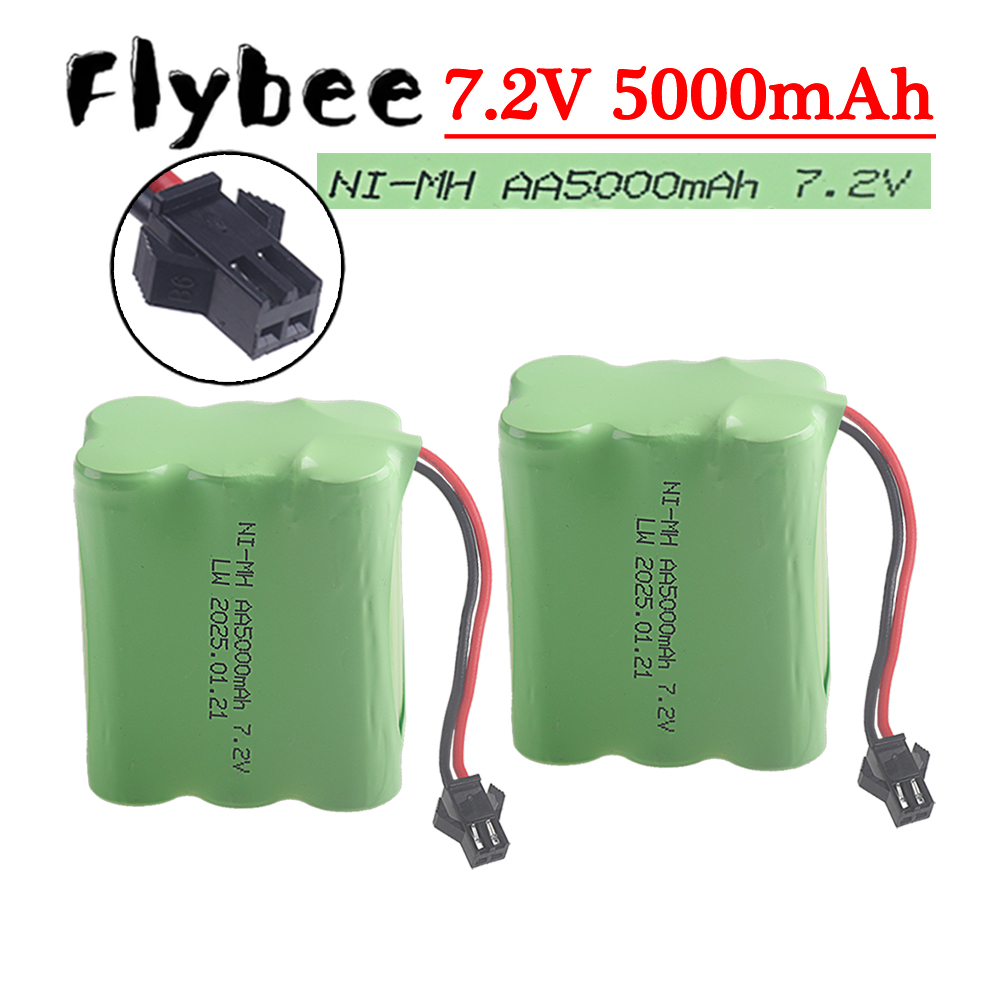 Rc And Hobby - (SM-2P Plug) 7.2V 5000mah NiMH Battery