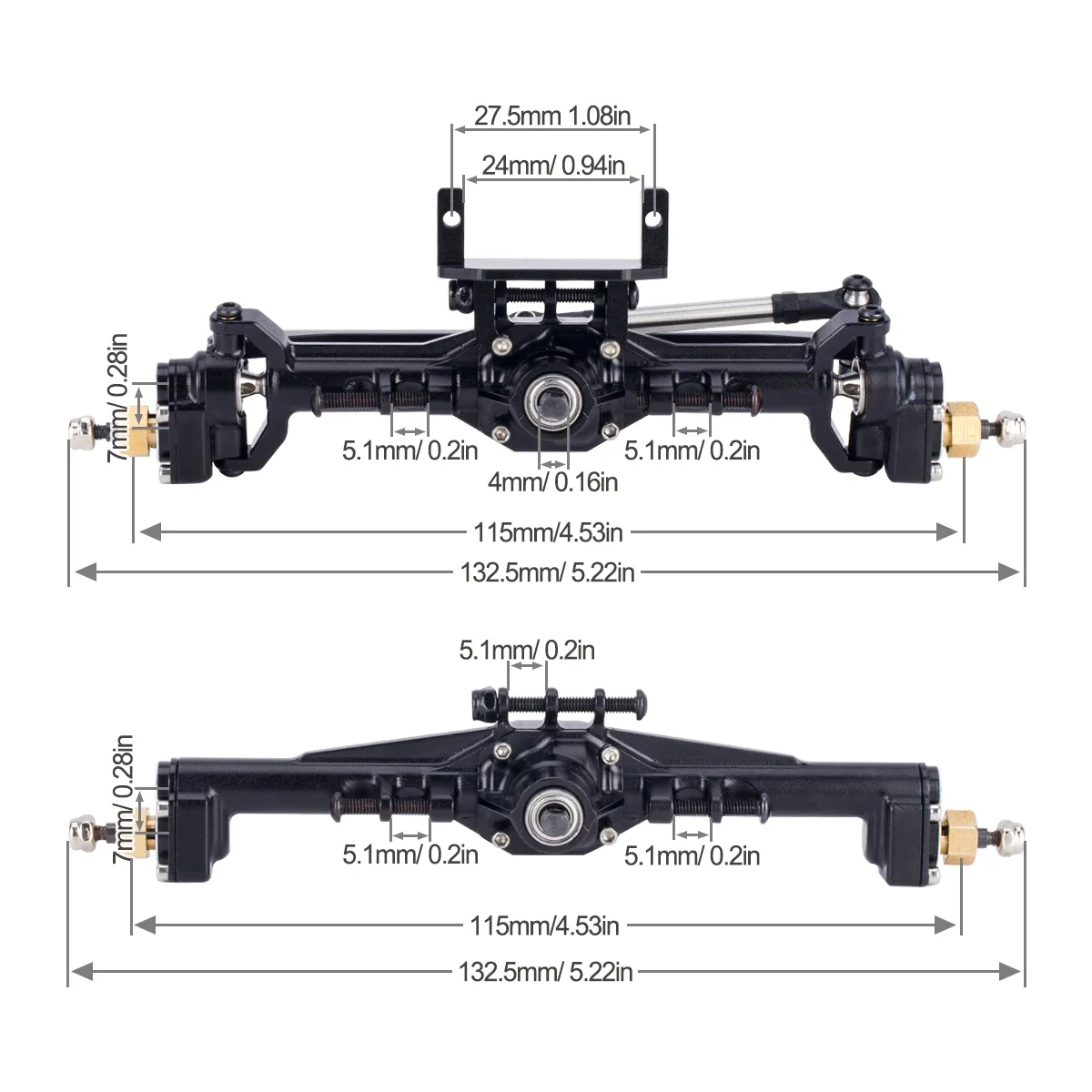 Aluminum CNC Portal Axles +10m - Rc Hobby Factory ulasan dan harga