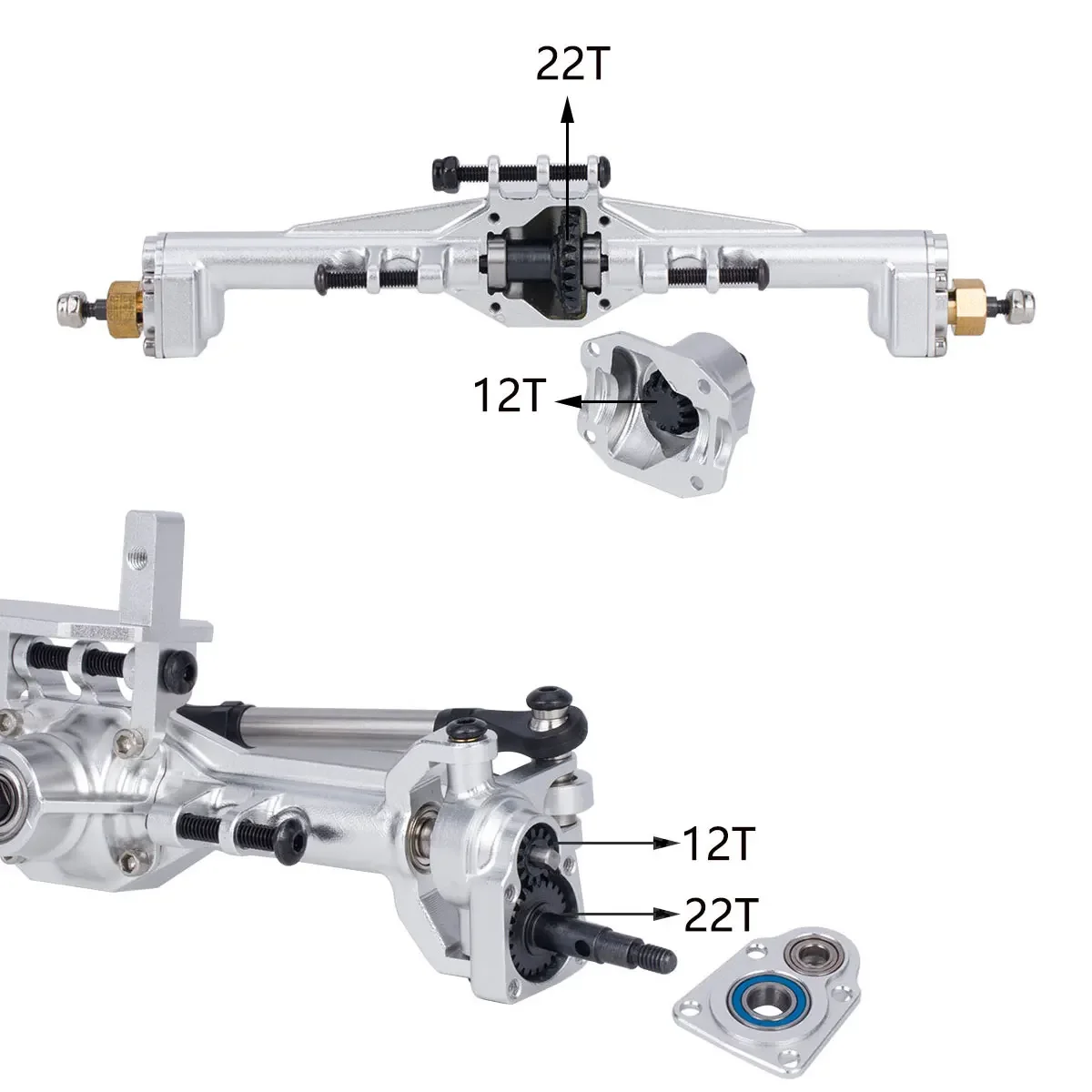 Aluminum CNC Portal Axles +10m - Rc Hobby Factory ulasan dan harga