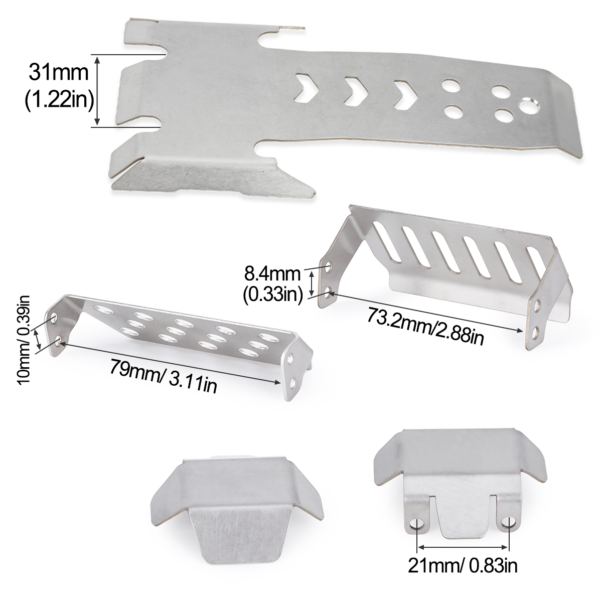 Stainless Steel Axle Protector - Rc Hobby Factory ulasan dan harga