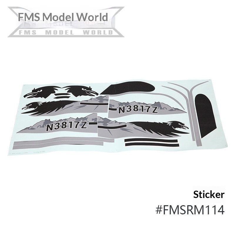 FMS RC Plane Decals For 1700mm - Rc And Hobby ulasan dan harga