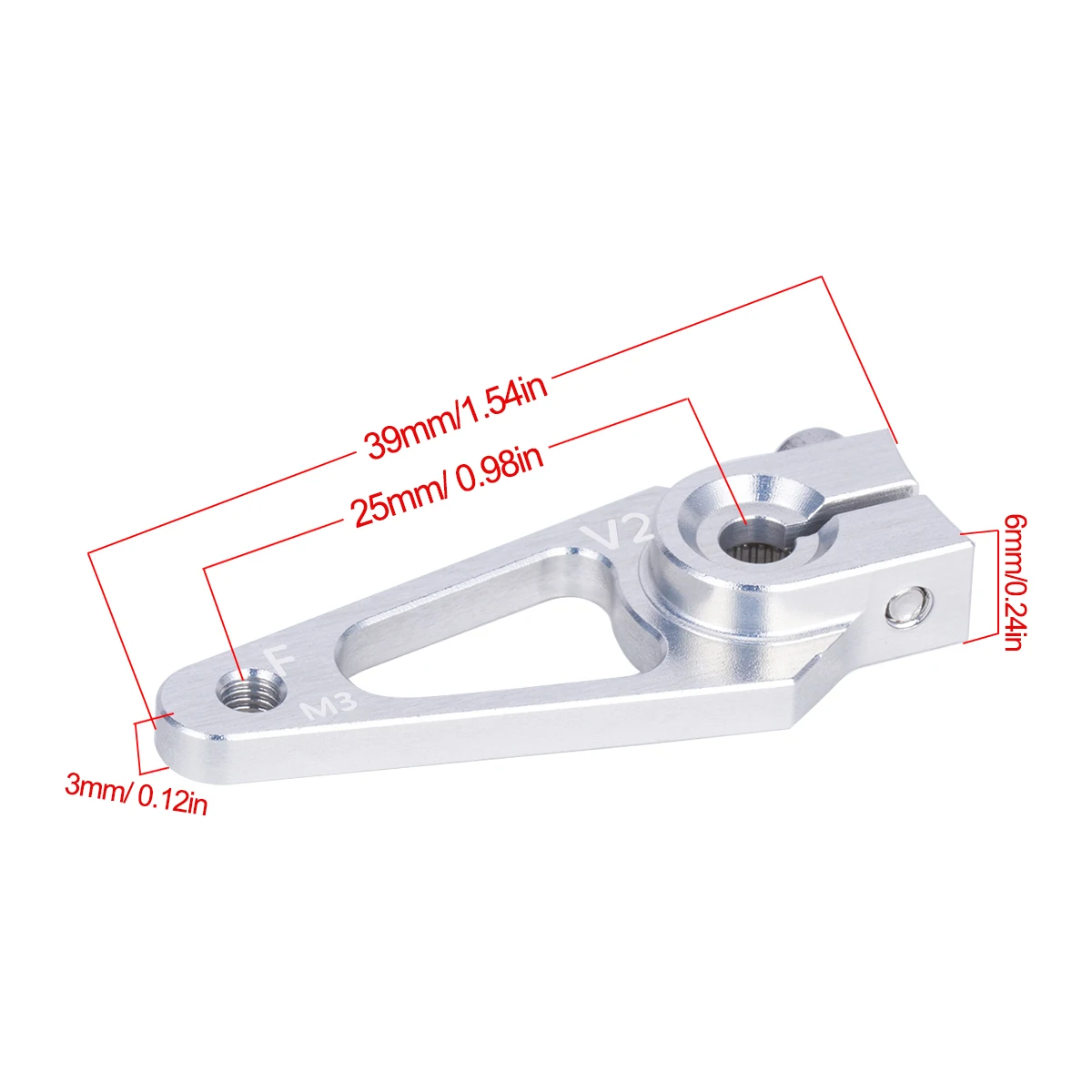 39mm M3 7075 Aluminum 25T Serv - Rc Hobby Factory ulasan dan harga